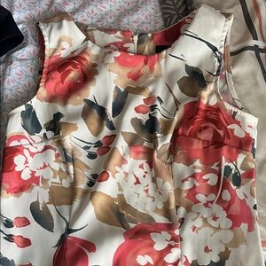 Floral Sleeveless Midi Dress